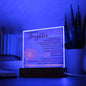 To My Daughter - Acrylic Square Lamp - Gift for Daughter