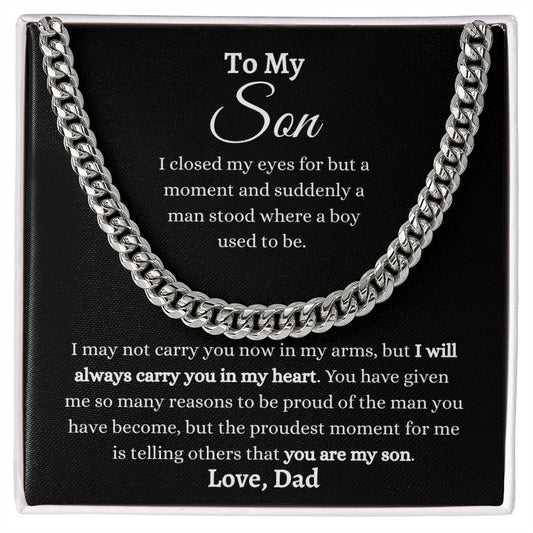 To My Son - Proudest Moment - Love Dad