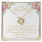 To My Bonus Mom - Eternal Bond Gold - Love Knot Necklace