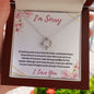 I'm Sorry - Turn Back Time - Love Knot Necklace
