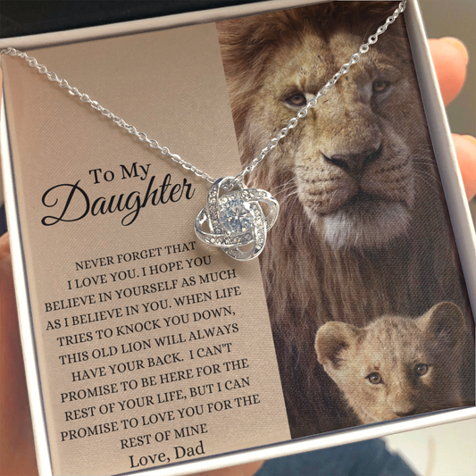 To My Daughter - This Lion Will Have Your Back